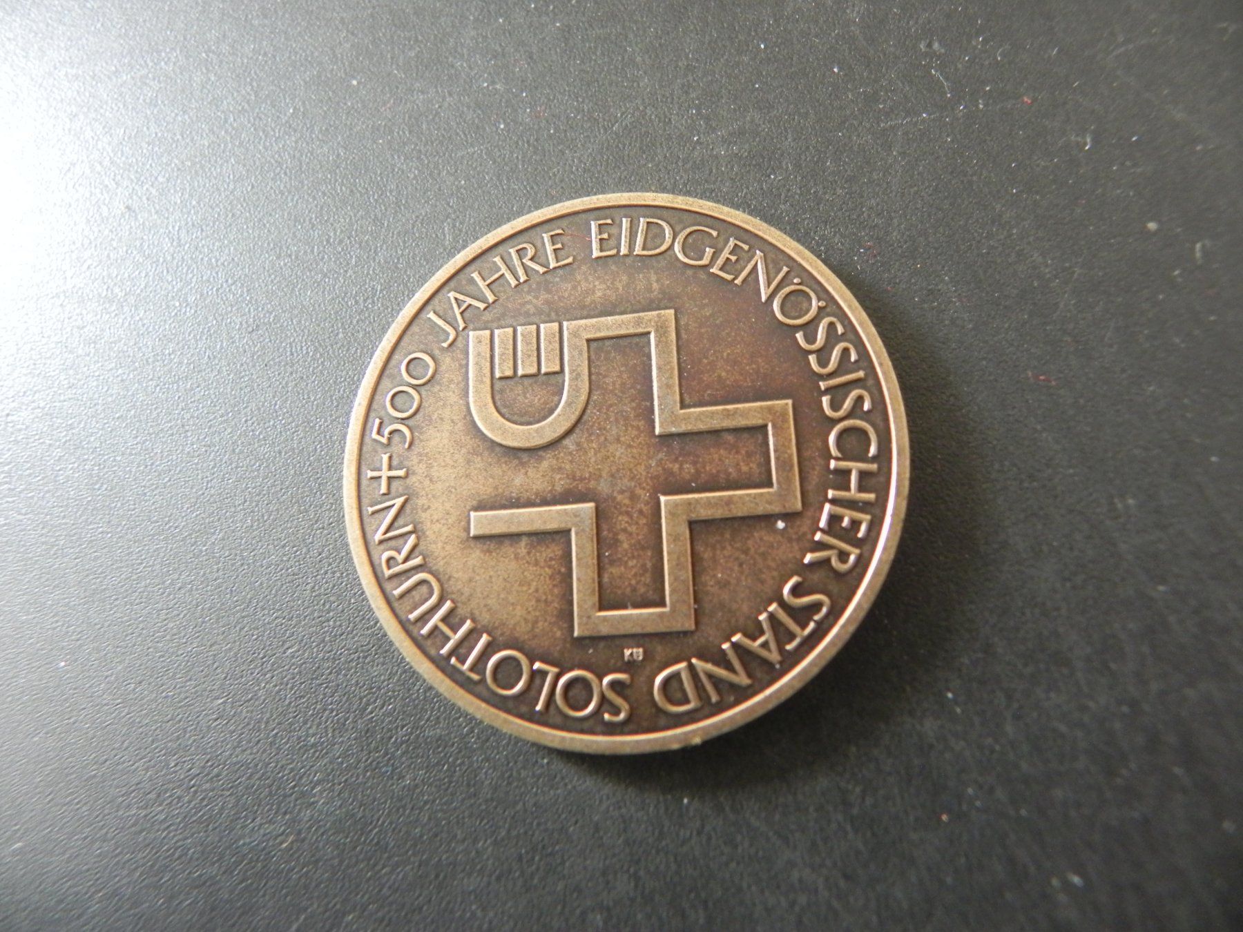 Medaillen: Medaille 500 Jahre Solothurn in Eidgenossenschaft 1981 – Gebraucht aus Biel/Bienne von Gogolozi 1
