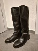 Massimo Dutti Stiefel Leder schwarz Gr. 40