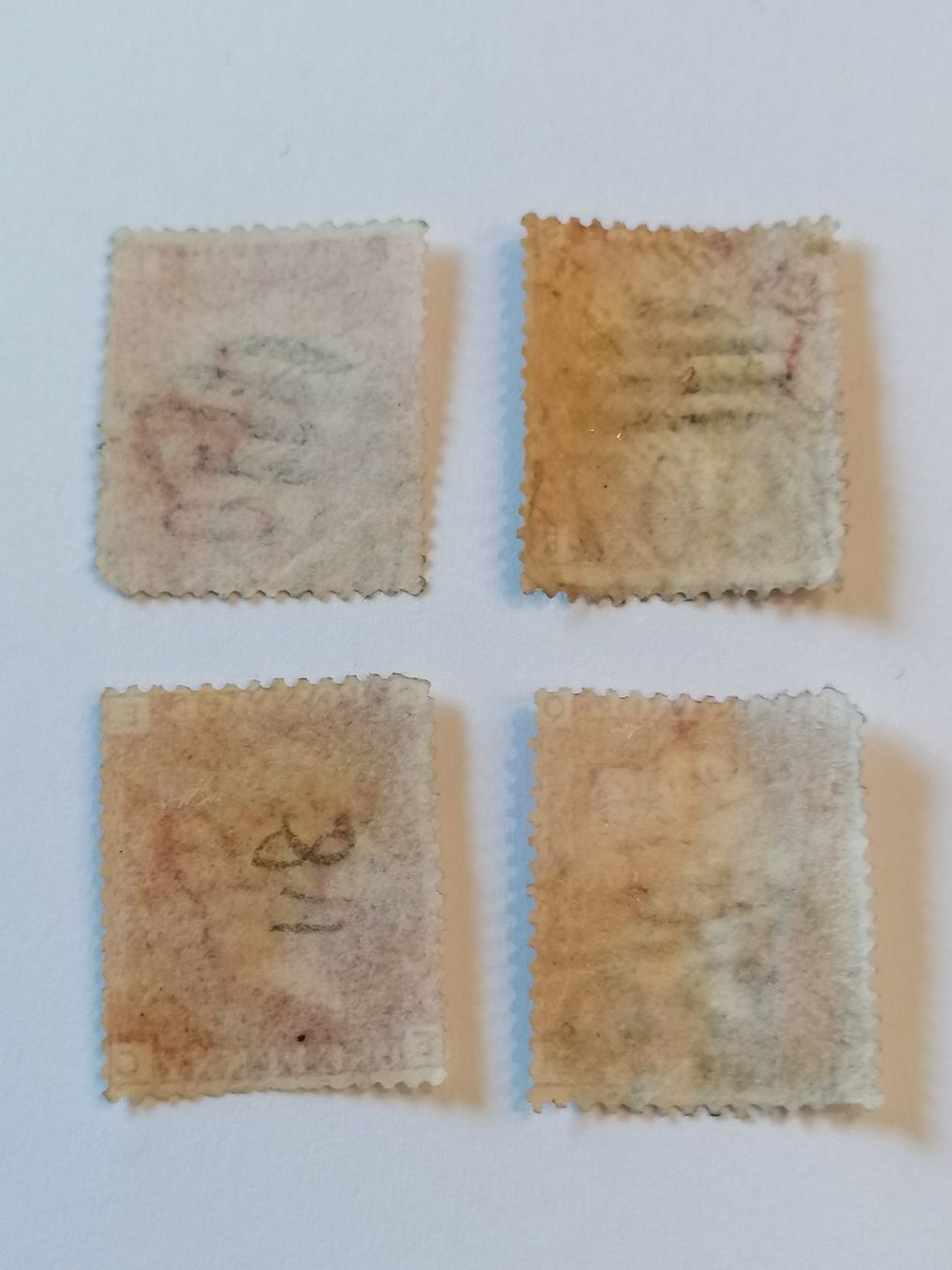 Tutti i francobolli: 4mal One Penny red 1856-81  – Usato da Happerswil venduto da tschergi 1
