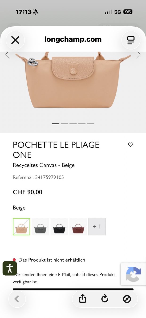 Longchamp Taschen für Damen: Longchamp Le Pliage Original Pochette – Neu (gemäss Beschreibung) aus Wohlen AG von Seeblick77 7
