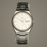 Seiko Day-Date Automatic Steel Wristwatch / Montre