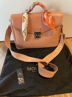 Maison Mollerus Avry Tasche peach rosé stampato Kalbsleder