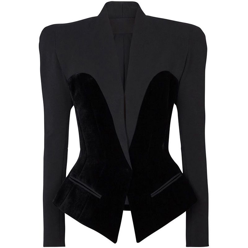Giacche: Blazer nero stoffa e velluto – Nuovo e nell'imballaggio originale da Zürich venduto da fed_vh9n 9