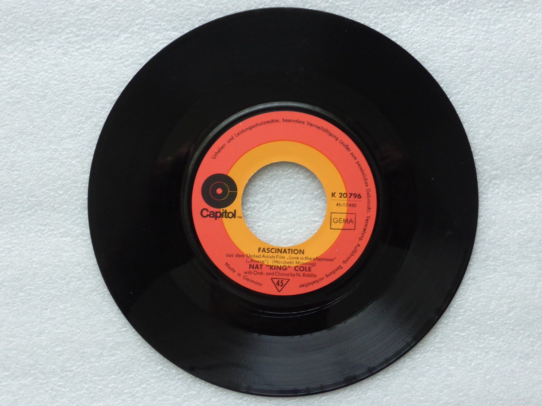 Vinyles: Vinyl Single   NAT KING COLE – D'occasion à Küssnacht am Rigi par Mondkinder 1