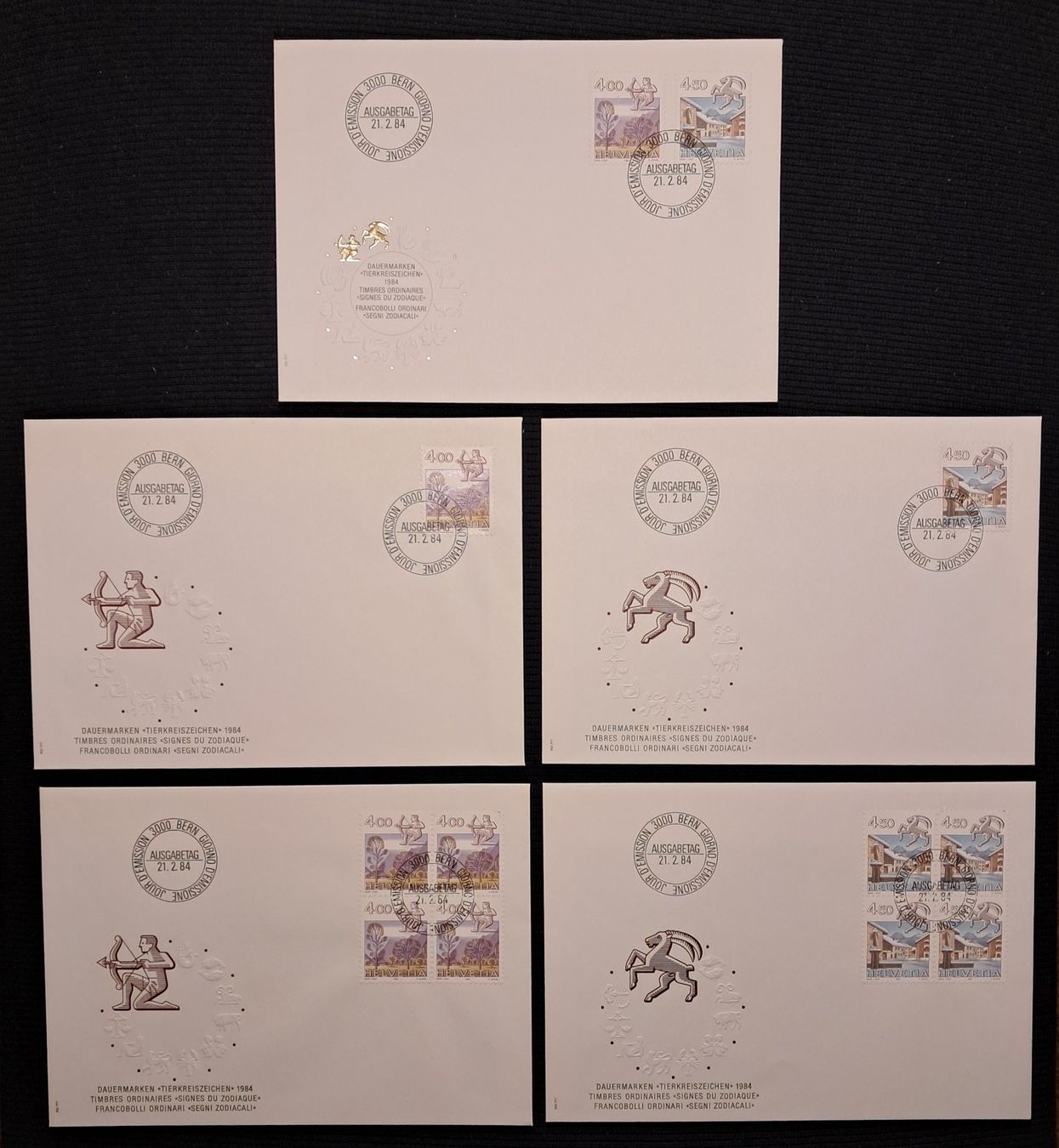Tutti i francobolli: 5 FDC - ET 21.2.84 – Usato da Ponto Valentino venduto da giorgia06