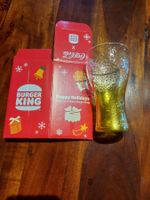 Burger King Cola Glas Gold