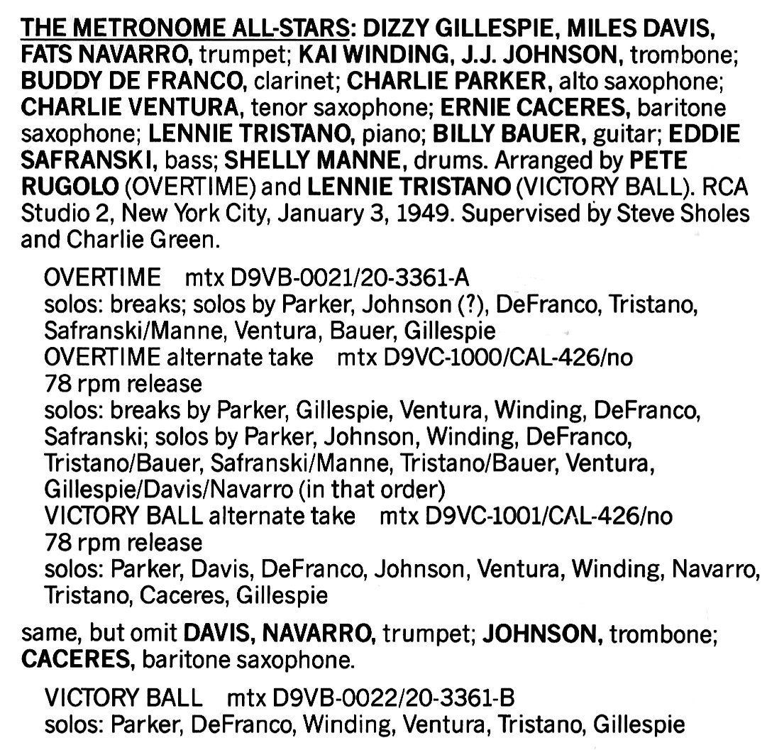 CDs: METRONOME ALL-STAR BANDS "Flip" Phillips Miles Davis Jazz CD – Gebraucht aus Kandergrund von Sososo 5