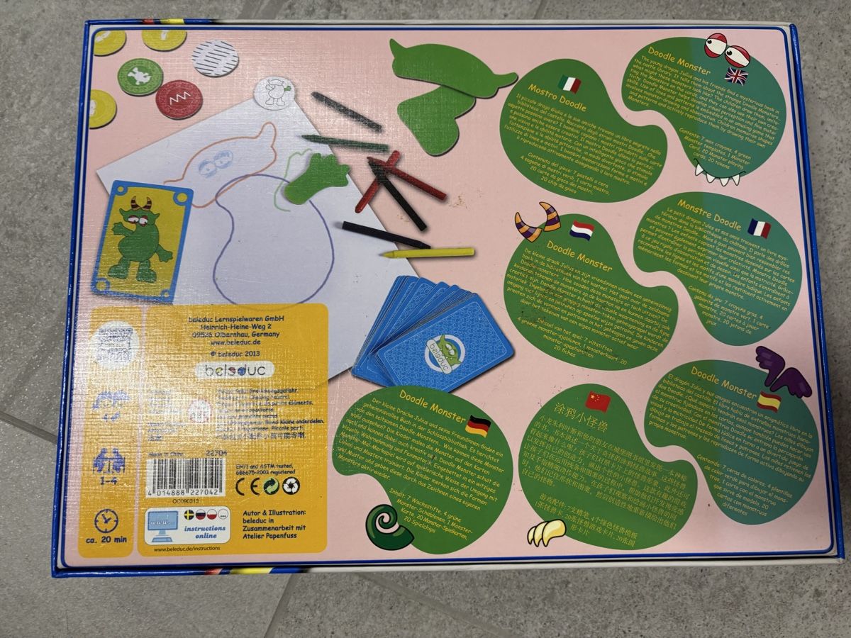 Giochi: Jeu de dessin enfant Belsduc Doodle Monster – Usato da Salvenach venduto da gwenwywar 1