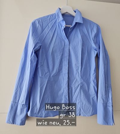 Damen Bluse Hugo Boss blau Grösse 38 