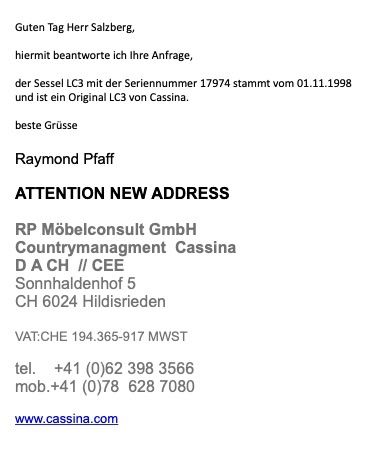 Le Corbusier Poltrone: Sessel LC3 Le Corbusier von Cassina, 1998 – Usato da Tecknau venduto da smoothtentacles 6
