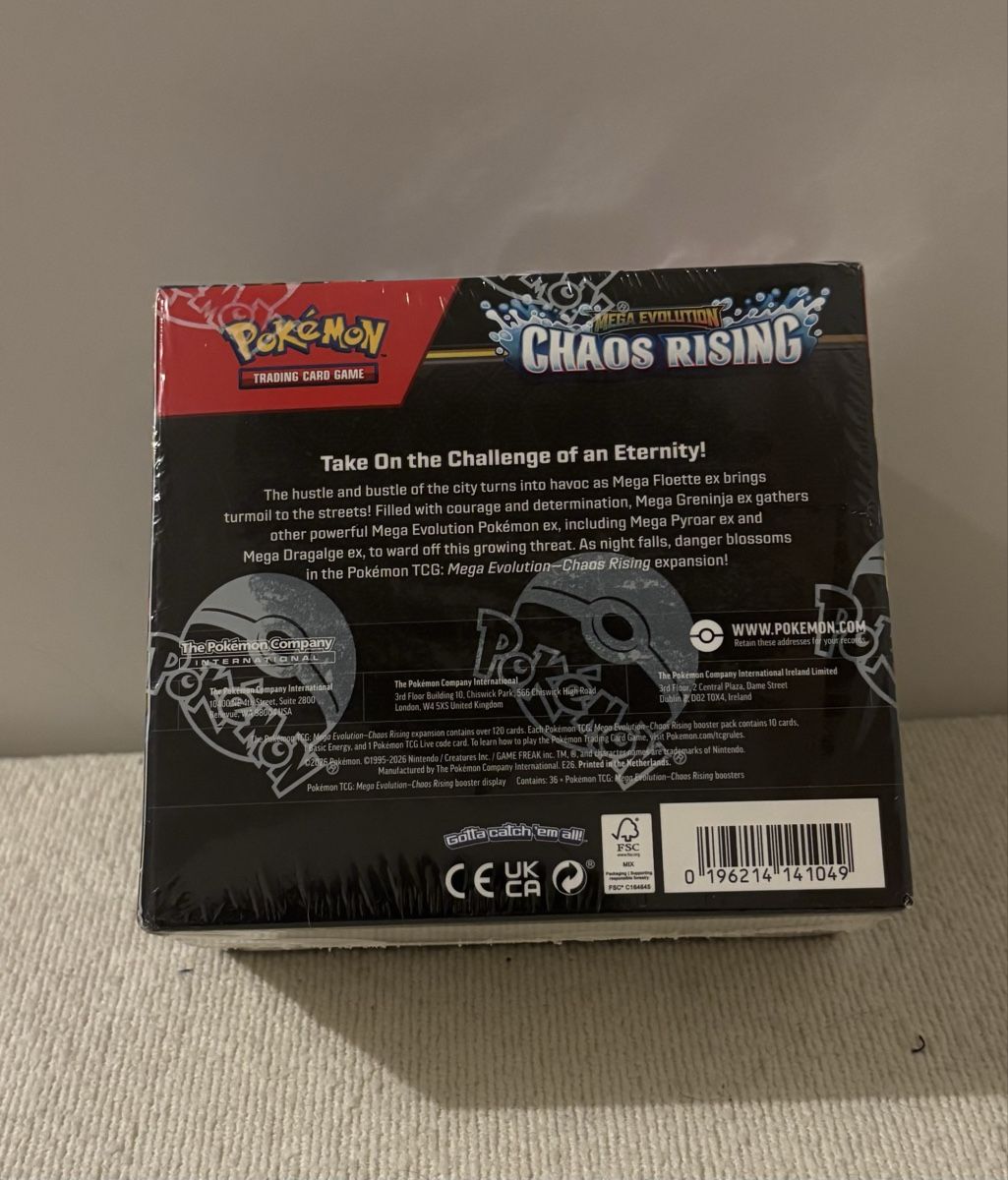 Pokémon Carte collezionabili: Pokémon TCG : Chaos Rising - Mega Evolution - Booster Box – Nuovo (secondo la descrizione) da Grand-Lancy venduto da Mario64 2