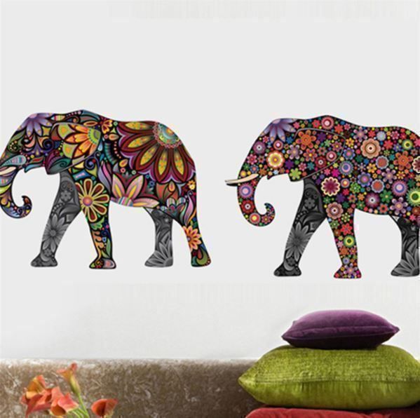 Sticker: Stickers Éléphant Fleurs – Nuovo e nell'imballaggio originale da Gurmels venduto da Swisspod