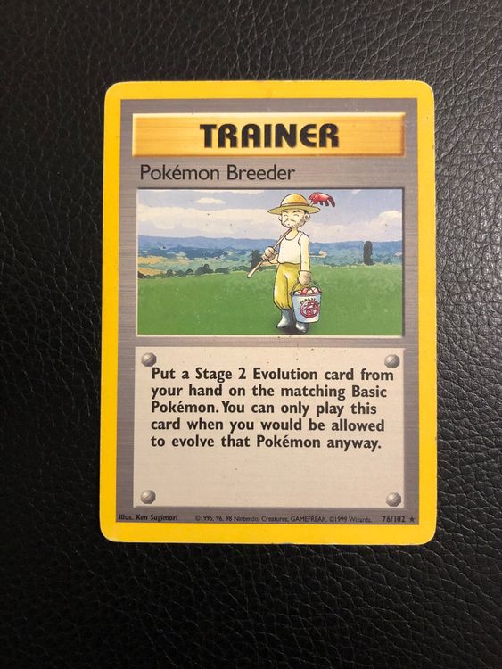 Base Set Pokemon Breeder rare 76/102 Ab 1 (Gebraucht) in Paradiso für ...