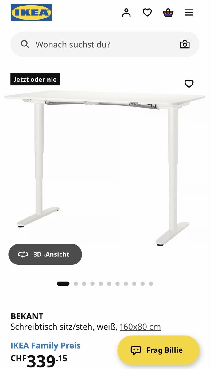 Ikea Scrivanie: Schreibtisch Höhenverstellbar Defekt – Usato da Wohlen AG venduto da tiperio 3