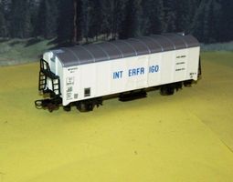 Lima H0 3103: Kühlwagen INTERFRIGO, DB, mit Metallrädern