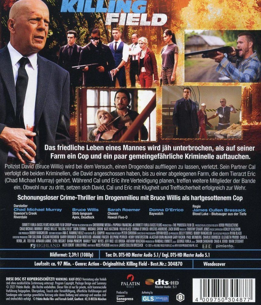 Alle DVDs: Killing Field (2021) Bruce Willis/Chad Michael Murray/BD – Gebraucht aus Volketswil von cinephilia 1