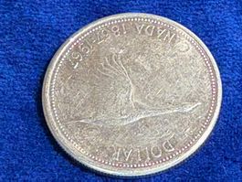Dollar Kanada 1867-1967, Durchmesser 36 mm, Gewicht 23.5 g