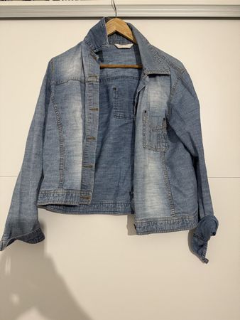 Jeansjacke Gr. M hellblau