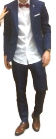 Zara Anzug Set Herren Grösse 46/38 Dunkelblau Top Zustand