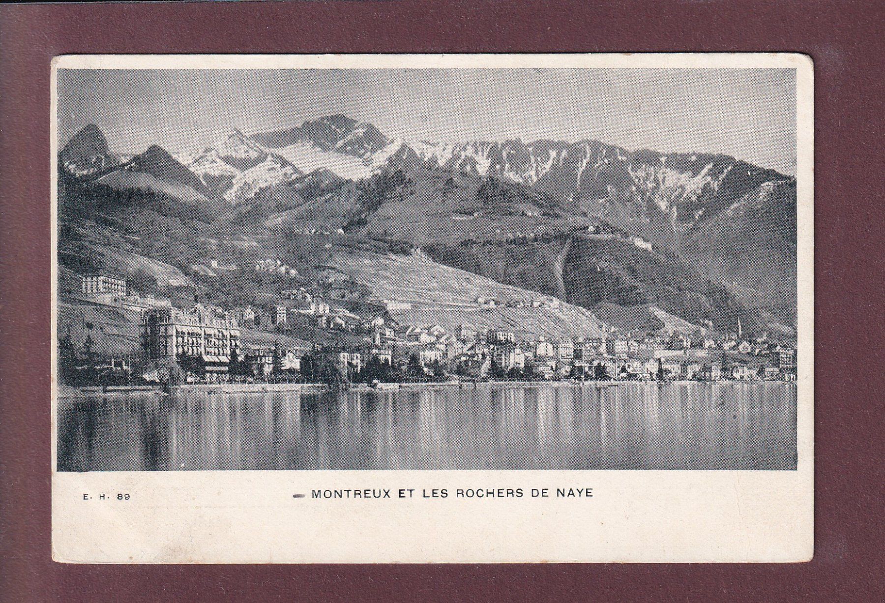 Cartoline postali: MONTREUX - Rochers de Naye – Usato da Pully venduto da nicecards