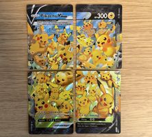 Pokémon Pikachu V-UNION Set 4 Karten guter Zustand