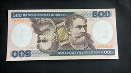 Seltene 500 Cruzeiros Banknote Brasilien - Top Zustand!