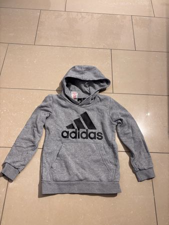 Adidas Kinder Hoodie Gr. 128 Grau