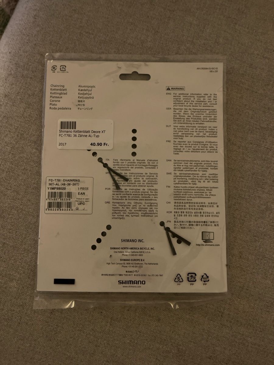 Shimano Ersatzteile: Shimano Chainring - 36T - Perfect for your fall build! – Neu und originalverpackt aus Zürich von ame_c9fq 1