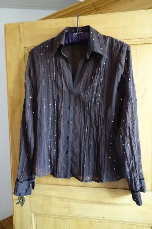 Edle Chiffonbluse, SeidenSticker, 38, ungetragen/neuwertig