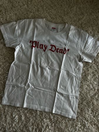Supreme "Play Dead" T-Shirt White Red Size M