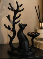 Schmuckhalter mit Katze | Elegante Schmuckaufbewahrung