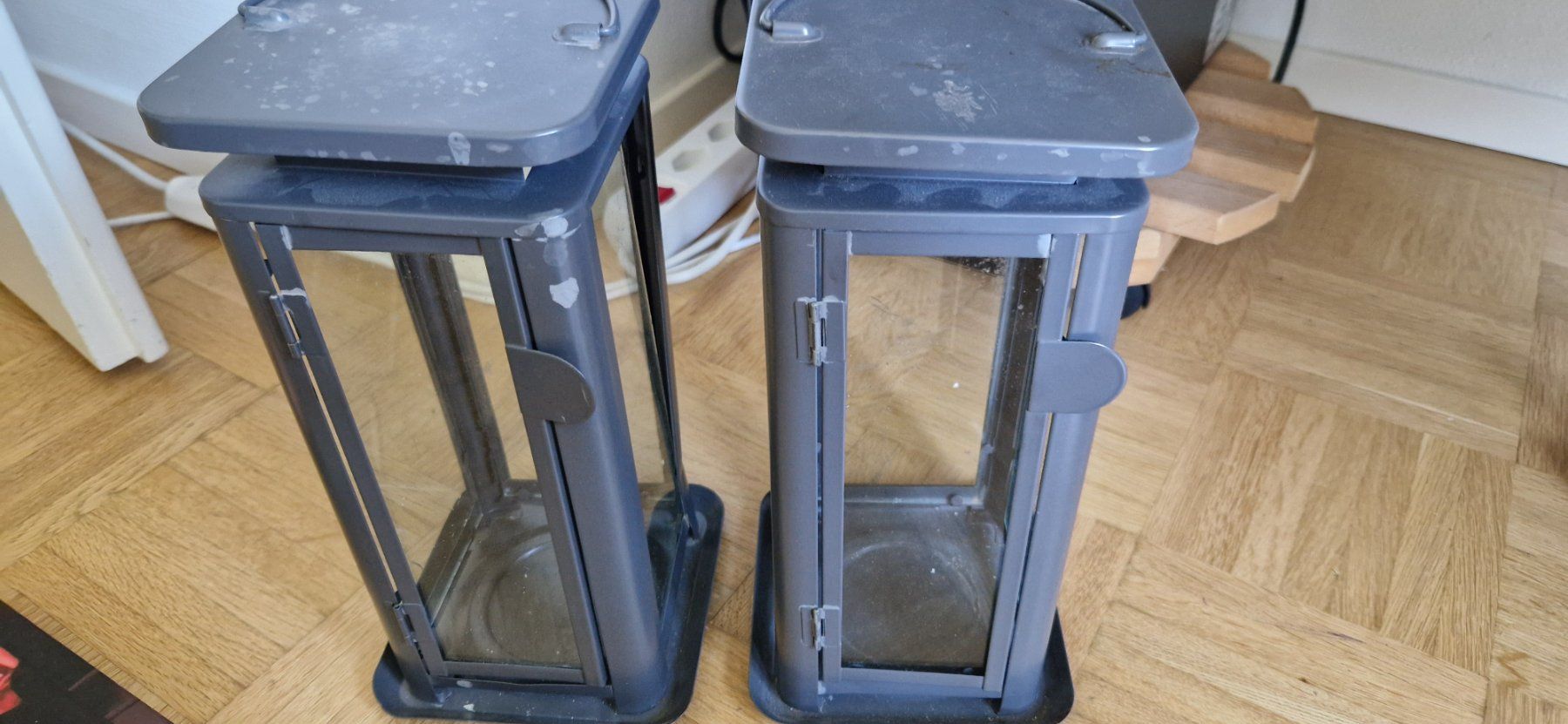 Laternen: Windlichter 2x, aluminium – Gebraucht aus Kriens von Evelyne.borth