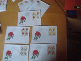 PJ 1972 FDC Serie einzeln und 4er