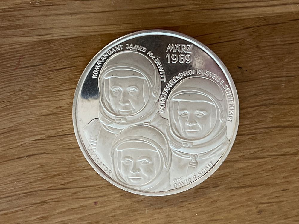Médaillon Commercial Bronze APOLLO 17 ~ 1972 MEDALLIC ART CO - 2,5"