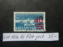 CH 1936 Nr. F24 gestempelt
