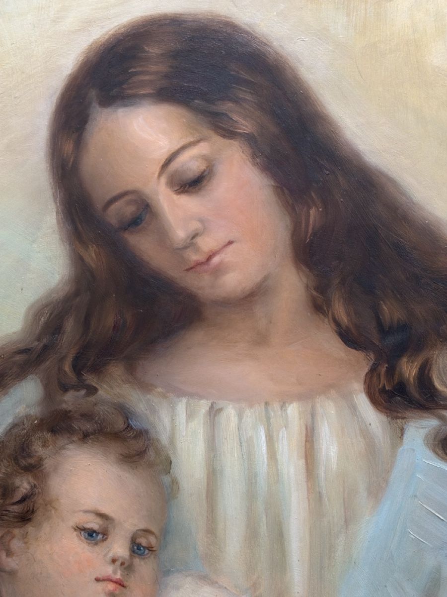 Dipinti: Gemälde, Madonna mit Kind. – Usato da Biberist venduto da Momo33 3