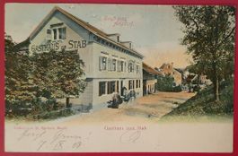 Gruss aus Arisdorf 1908 -  Gasthaus zum Stab