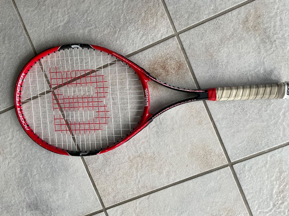Wilson Junior Racket Roger Fedderer Original bespannt. (Gebraucht) in ...