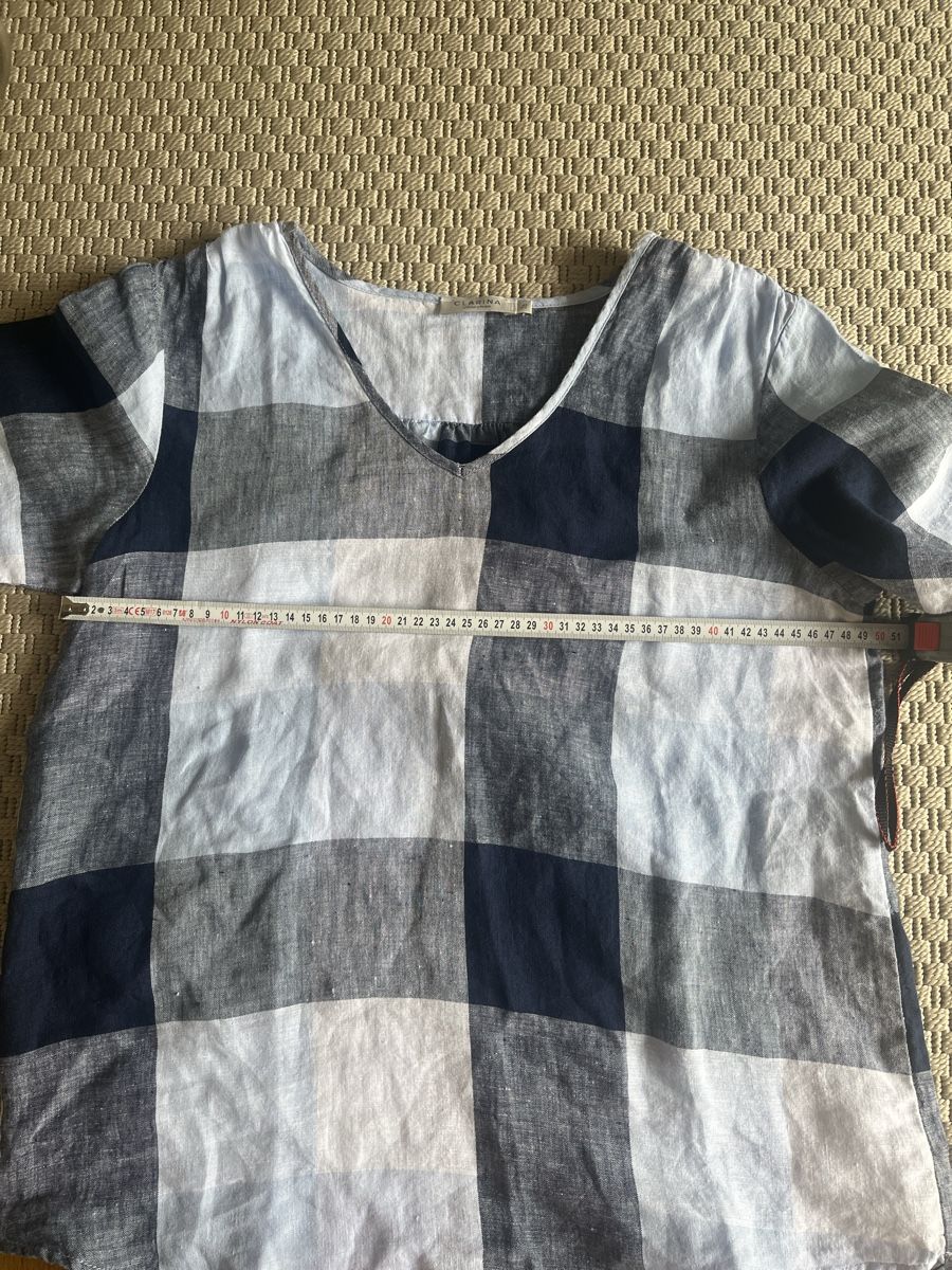 Blusen: Leinenbluse, blau, Clarina, 40 – Gebraucht aus Solothurn von Bobesch08 4