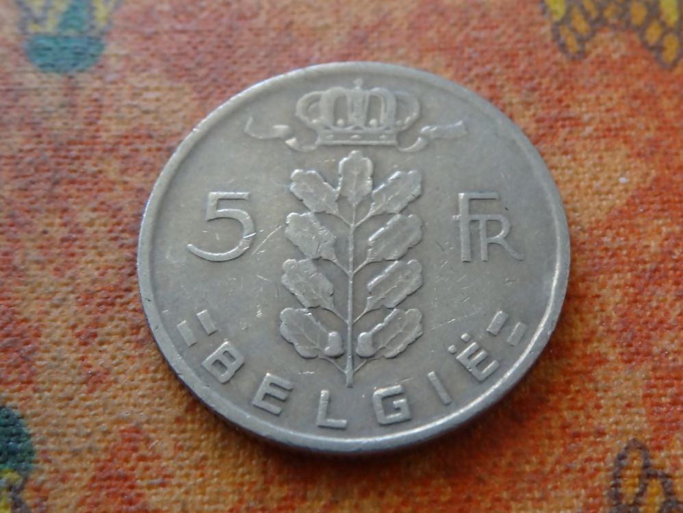 Tutti le monete: BELGIQUE  5  Francs  1965 – Usato da Romanel-sur-Lausanne venduto da Swift13 1