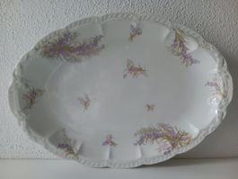 HAVILAND FRANCE LIMOGES Ancienne assiette ovale (1894-1931)