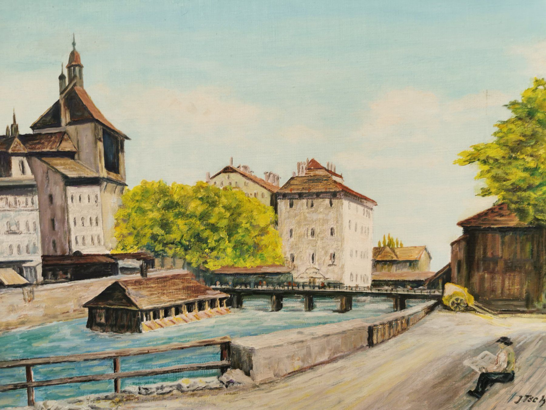 Dipinti: HUILE SUR PANNEAU SIGNÉE ET DATÉE 1967 – Usato da Genève venduto da Qanil77 1