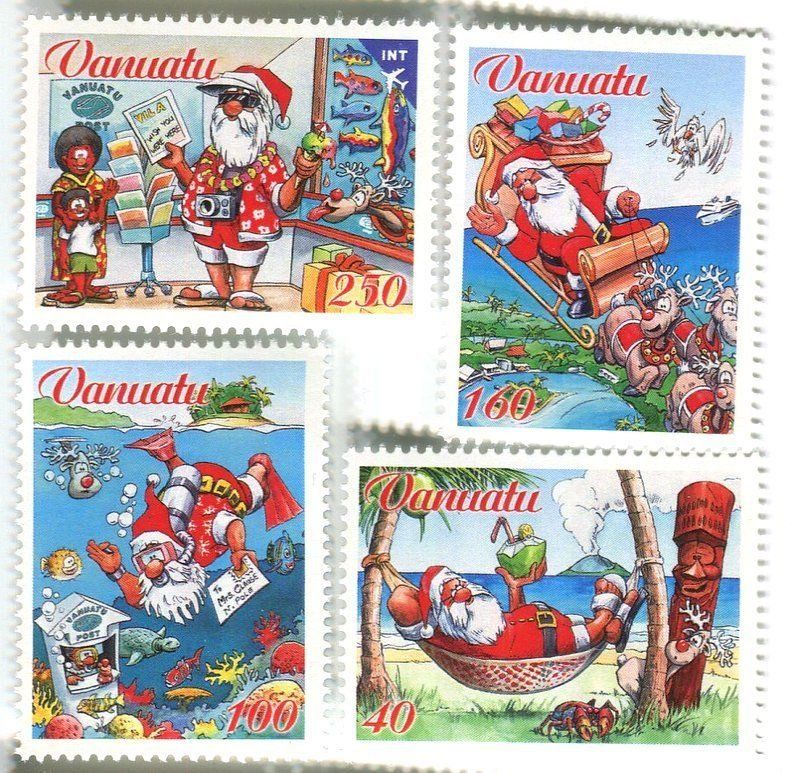 Alle Briefmarken: Briefmarken "Weihnachtsmann". Vanuatu. – Neu und originalverpackt aus Basel von Butsch5