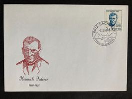 Schweiz 1966 Sonderstempel Heinrich Federer Sachseln PP 5