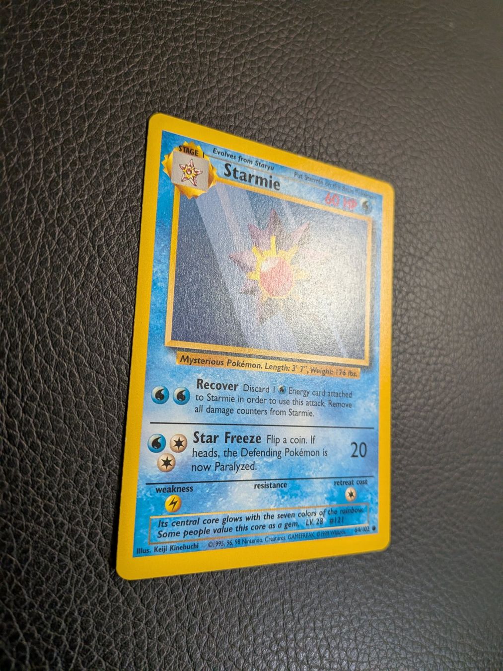 Pokémon Carte collezionabili: Base Set Starmie 64/102 Ab 1 – Usato da Paradiso venduto da Pkmn10 1