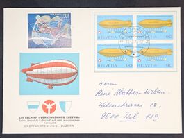 CL08 Enveloppe + Timbre Suisse 1976 Thème Aviation