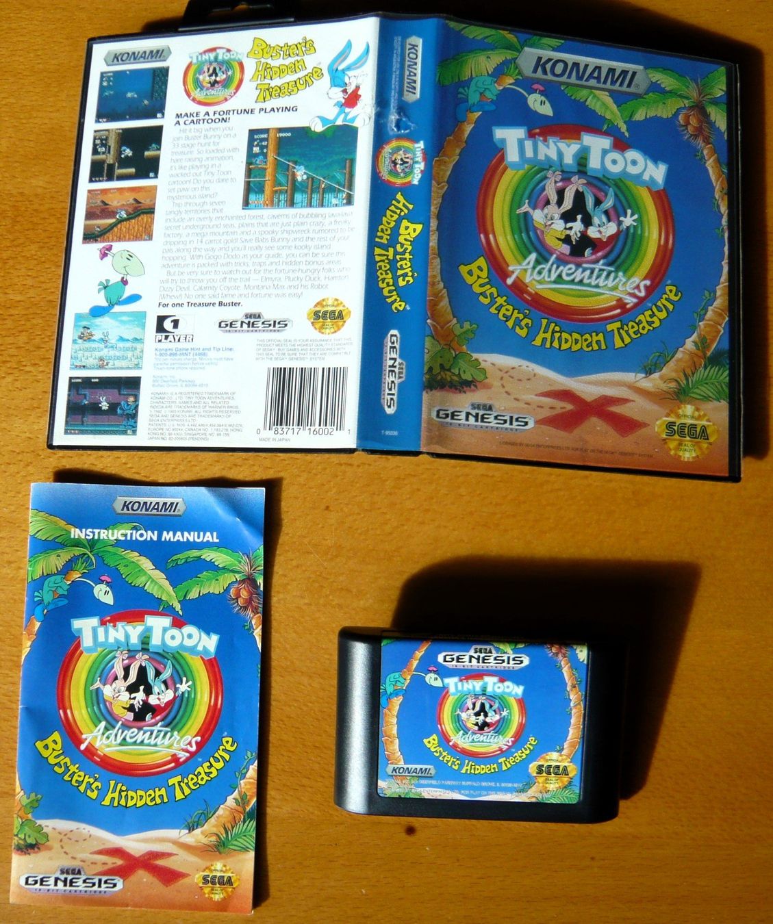 Sega Giochi: MegaDrive Tiny Toon Adventures, Buster's Hidden Treasure CIB – Usato da Onex venduto da Jaguar1986 3