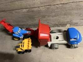 Camion benne et tracteur jouets ensemble lot