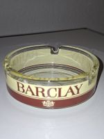 Barclay Glas Aschenbecher Vintage Werbeartikel