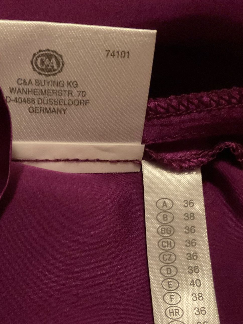 C&A Camicette: CANDA Collection by C&A 100% Seiden Bluse Gr 36 NEU – Nuovo e nell'imballaggio originale da Urdorf venduto da alda02 6